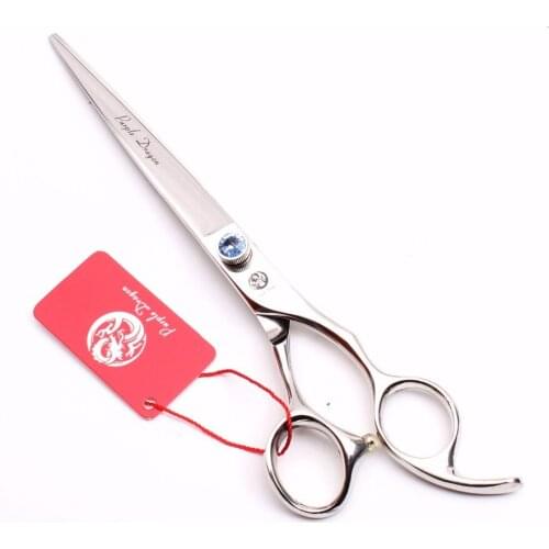 8" 22.5cm 440C Purple Dragon Cutting Scissors Professional Animal Hair Scissors Grooming-for-dog Pets Hair Shears Add Bag Z9102