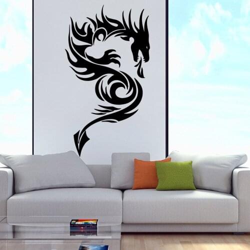 Cartoon dragon Home Decor Wall Stickers For Home Decor Living Room Bedroom Wall Stickers Waterproof Wallpaper
