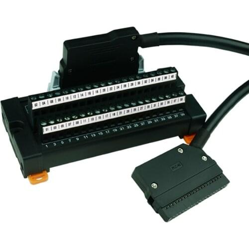 PLC-40P connector MIL data cable 40-pin terminal block PLC connection line with connector 40-pin adapter board plug