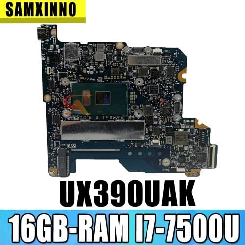 UX390UAK Laptop motherboard for ASUS ZenBook UX390UAK UX390UA UX390U original mainboard 16GB-RAM I7-7500U