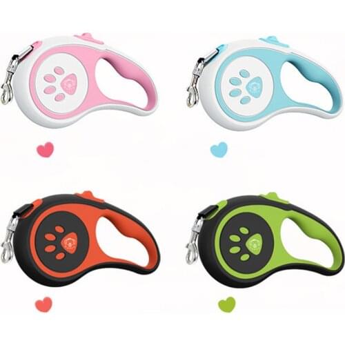 5M Retractable Dog Leash Pet Leads Rope Automatic Extendable Running Dogs Leashes Dogs Walking Traction Rope For Pet Supplies