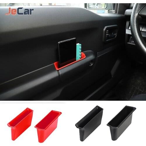 ABS Car Inner Door Armrest Organizer Box Car Door Handle Storage Box Interior Panel Handle Inner Side Boxes For Jimny 2019 -2021
