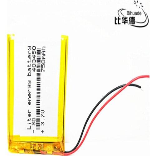 1/2/4Pcs Rechargeable 3.7V 750mah polymer lithium battery 383450 403550 For MP3 MP4 GPS navigation recorder, speaker Toy Headset