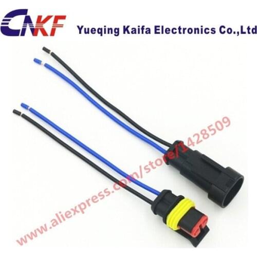1 Set Tyco/Amp 2 Pin Female Male Auto Connector Sealed Waterproof Plug With Automobile Wiring Harness 15326801/13510085 282104-1