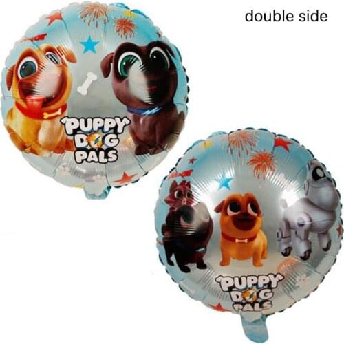 10pcs/pack 18inch Puppy Dogs Pals Balloon Dog Balloon Inflatable Air Balls Happy Birthday Party Decorations Globos Toys For Kids
