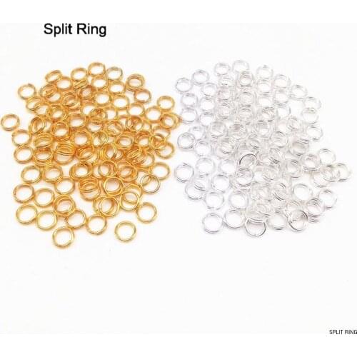 200 pcs/bag, Metal Iron Double Ring Split Rings Jump Rings Findings Connector 4 mm 6 mm 8 mm 10 mm DIY Jewlery Making Craft