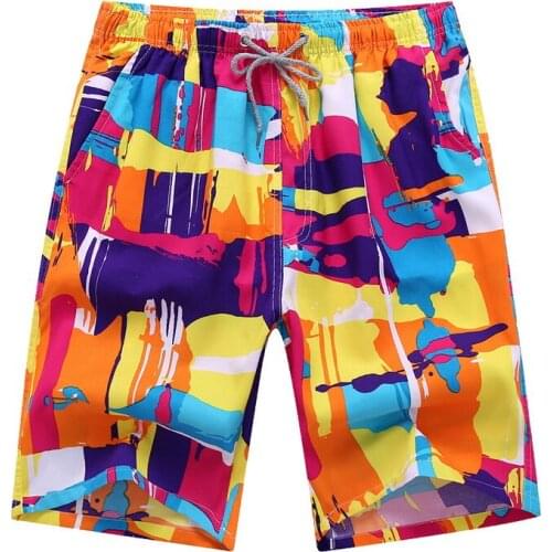 2019 New Hot Beach Shorts Men Summer Quick Dry Comfortable Beachwear Homme Casual Board Short Plus Size 4XL 3XL