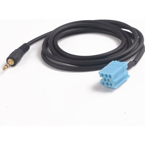 Car 3.5mm 8pin Audio Music AUX Cable Input Adapter For Mercedes Benz Smart 450
