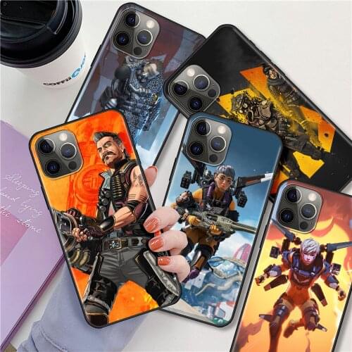 Phone Case For Apple iPhone 11 12 Pro Max XR 7 8 Plus SE 2020 Black Soft Cover X XS 6 6s 5 5s Luxury Shell Apex Legends Game CAS