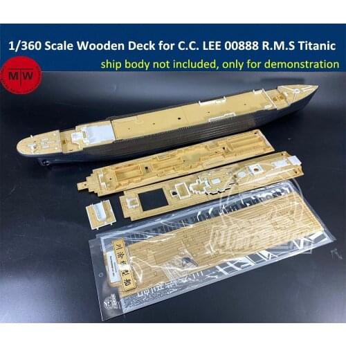 1/360 Scale Wooden Deck for C.C. LEE 00888 R.M.S Titanic Model Ship TMW00101