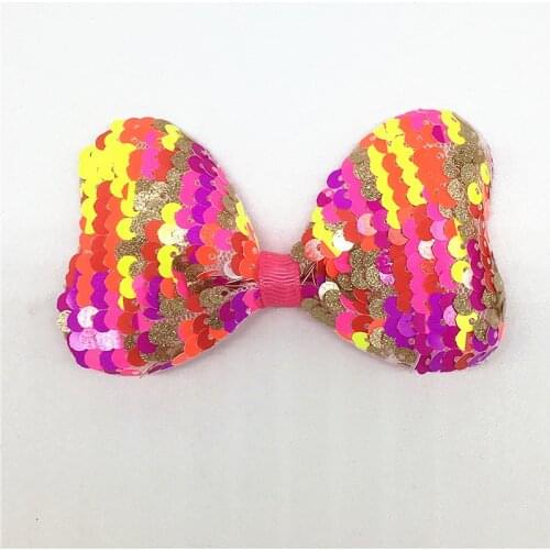 Children Hair Clip Headdress Sequin flip Bow Barrettes Hair band Girl Elastic hair Headband Hair Accessories