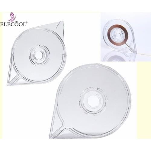ELECOOL 1pc Durable Nail Art Striping Tape Line Case Manicure Tool Transparent Nail Sticker Box Holder Nail Manicure Accessories