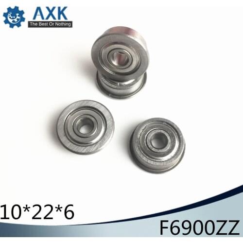 F6900ZZ Flange Bearing 10x22x6 mm ABEC-1 ( 10 PCS ) F6900 Z ZZ Flanged Ball Bearings