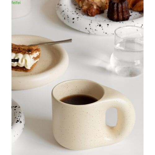 Breakfast Travel Ceramic Coffee Mug Cup Milk Mugs Coffee Cups Travel Ceramic Home Garden Canecas Cafe Criativas Ceramic Cup BA6