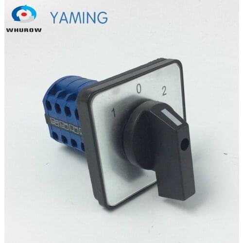 LW39A-16/4 660V 16A 16 Terminals 3 Positions 1-0-2 Rotary Cam Changeover Switch Wholesale Portable Best Promotion