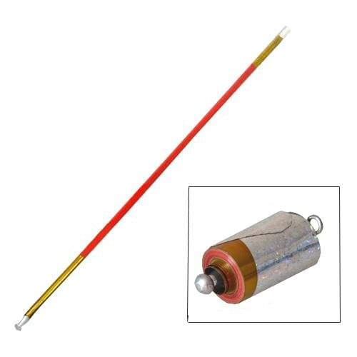 Metal Steel Appearing Canes 1.4M (Gold-Red-Gold Color) Magic Trick,Classic Magic,Gimmick,Illusion,Fun,Stage Magic Props,Gimmick