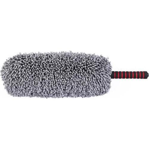 Microfiber Car Dust Brush With Free Towel Telescopic Handle For 360 Degrees Clearing Suitable For Car, Home And Office