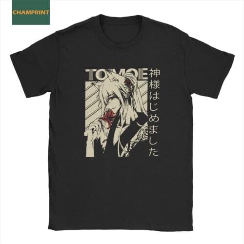 Kamisama Kiss Tomoe T Shirts Mens Pure Cotton Vintage T-Shirt Round Neck Anime Tees Short Sleeve Clothes Printed