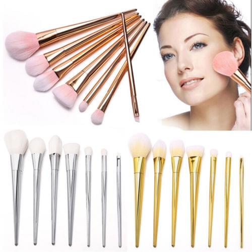 7Pcs Makeup Brushes Set Professional Cosmetic Powder Foundation Eyeliner Eyeshadow Brush Lip Brush Beauty Makeup Tools For Women