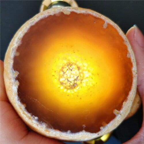 Natural Rare Water Bile Agate Rough Raw Agate Crystal Stone With Water Trapped Inside Moving Feng Shui Original Stone