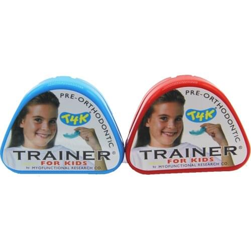 Original Myofunctional T4K Teeth Trainer T4K -phase I/MRC Original Dental Orthodontic T4K Trainer Phase II Hard Red