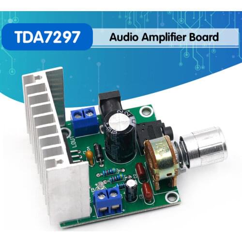 1PCS tda7297 amplifier board digital amplifier board dual-channel amplifier board finished no noise 12V dual 15W (A type)