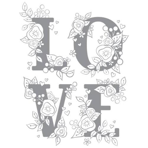 Love Clear Stamp for DIY Scrapbooking/Card Making/Kids Fun Decoration Supplies A1800