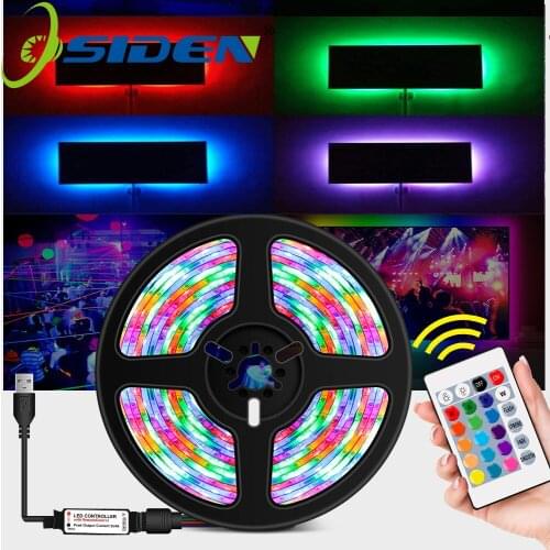 LED Strip Lights Bluetooth Controller Flexible RGB 2835 USB Decoration BackLight TV Lamp Night light Luminous String For Bedroom