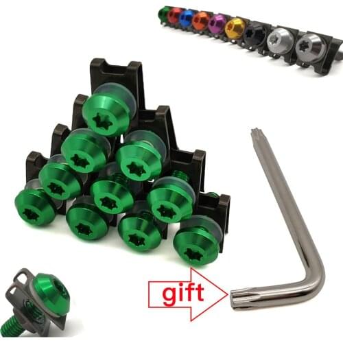 For Kawasaki z 750 1000 900 800 250 650 z 1000 sx Universal Motorcycle Fairing Body Bolts Scooter Clips Screw Nuts M6