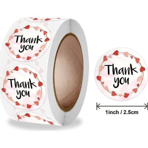 50-500Pcs 1inch Round Garland Stickers for Love Oh Baby Cute Sealing Labels for Wedding Party Scrapbooking Envelopes Baking