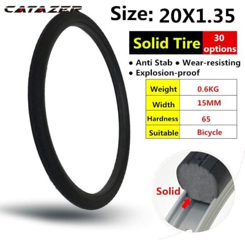20inch 20*1.35 Bike Tyre Bicycle Tubeless Solid Tire MTB Mountain Road Bike Tyre Bike Tires Solid Tyre for 20x1.35 Bike