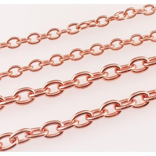 High Quality Rose Gold Purse Chain,Jewelry Making Chain,Link Chain Jewelry Craft ,for purse bag Shoulder Handbag Strap Chain