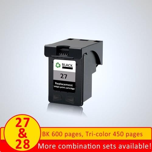 XiangYu for hp 27 & 28 28xl compatible Ink Cartridge for HP Deskjet 3320, 3325, 3420, 3425, 3520, 3535 Printer