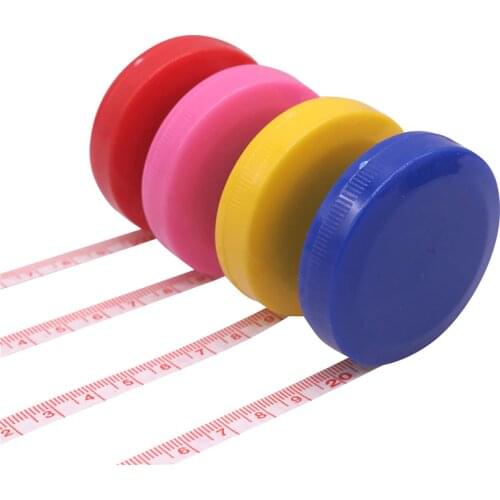 1-5 Pcs Random Color Soft Tape Measure 150cm Roulette Measuring Tape Measure Retractable Colorful Portable Ruler Centimeter Inch