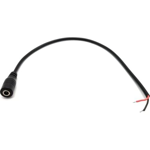 1pc 3.5*1.35mm female Jack wire copper DC wire security plug wire 30cm power cord for LED Monitor Network Camera DIY cable