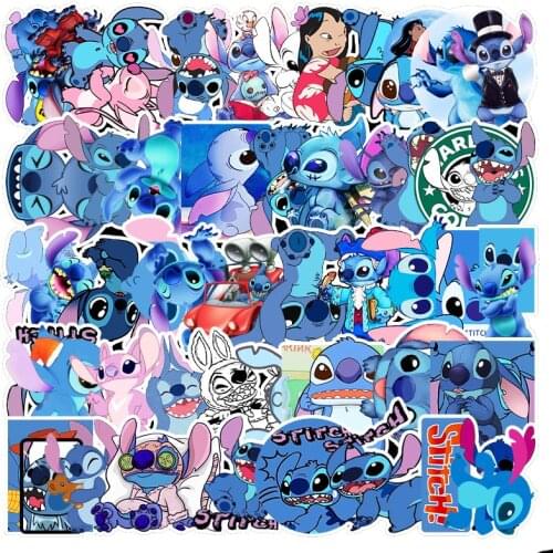 10/30/50Pcs/Set Cute Cartoon Stitch Stickers Waterproof Skateboard Luggage Guitar Funny Graffiti Sticker Kid Classic Toy