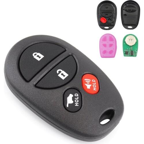 315MHZ 4 Buttons Car Key Keyless Entry Remote Key Fob Replacement for Toyota Sienna Avalon Solara Sequoia Highlander 2004-2016