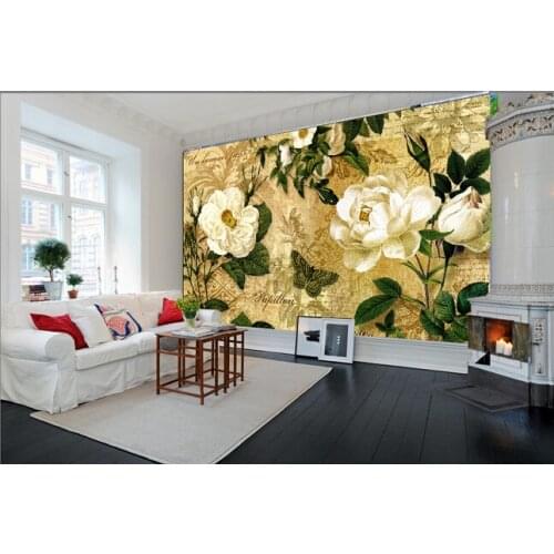 The custom 3D murals, the European style retro nostalgia papel de parede,living room sofa TV wall bedroom wall paper