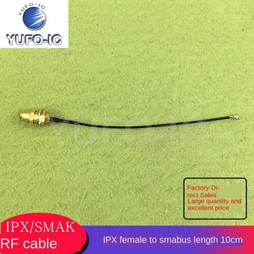 Free Ship 5pcs Ipex Go sma mu Head Bore SMA Go IPX Patch Cord Antenna Radio Frequency Cable Length 10cm