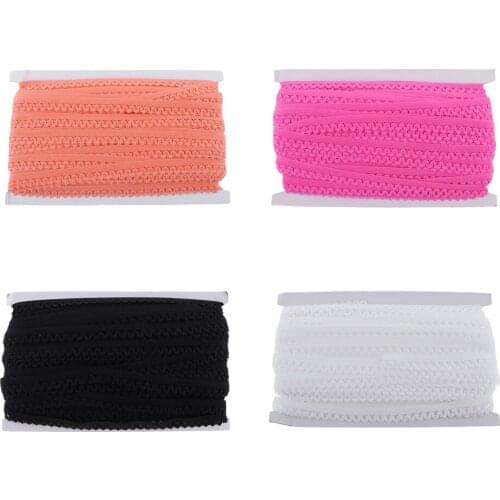 50 Yards Stretch Elastic Lace Trim Ribbon for Hairband Clothing Dress Decor