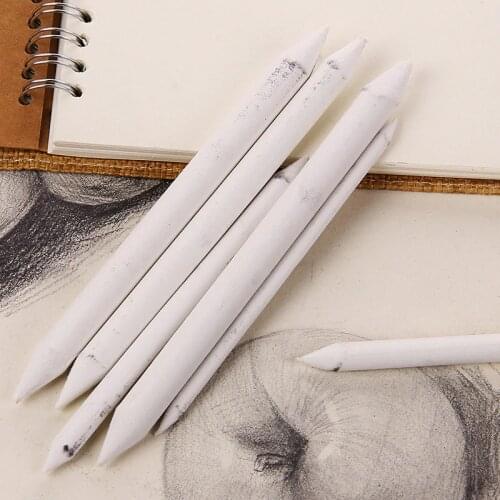 6pcs/set Blending Smudge Stump Stick Tortillon Sketch Art White Drawing Pen Tool Rice Paper Painting pens
