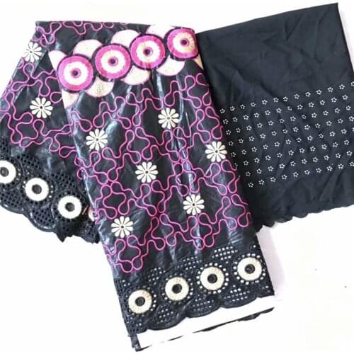 African lace fabric Embroidered bazin riche with tulle lace fabric African Bazin fabric for women dress ky14-35