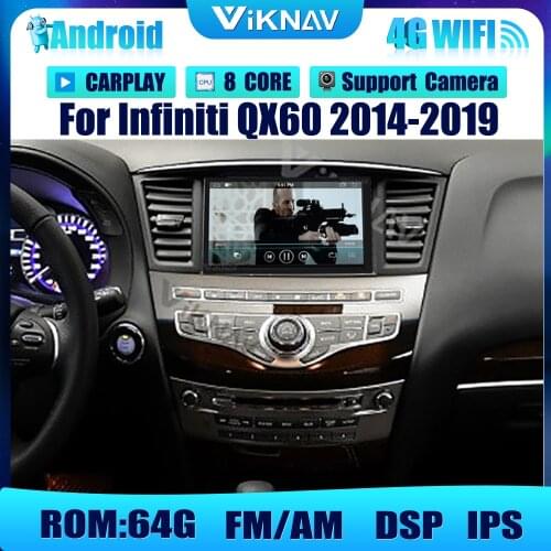 Android autoradio car radio GPS navi player For Infiniti QX60 2014-2019 car stereo DVD multimedia player