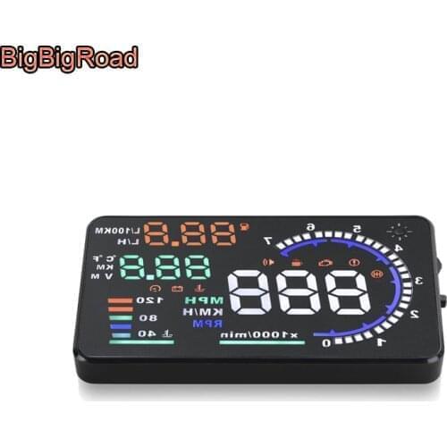 BigBigRoad Car Windscreen Projector OBD2 HUD Head Up Display For Nissan Altima Titan Tiida almera qashqai X-Trail X Trail t31