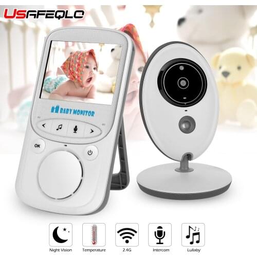 Wireless LCD Audio Video Baby Monitor VB605 Radio Nanny Music Intercom IR 24h Portable Baby Camera Baby Walkie Talkie Babysitter