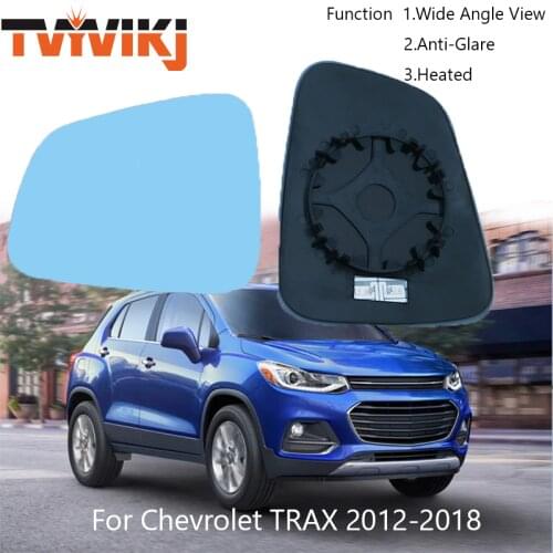 TVYVIKJ side rearview mirror blue glass lens For Chevrolet TRAX 2012-2018 wide angle view anti glare door mirror
