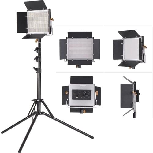 CZ Stock LED Video Light Stand Kit Dimmable 660 LED Bulbs Bi-Color Light Panel 3200-5600K CRI 85 Photo Studio Photography Lamp