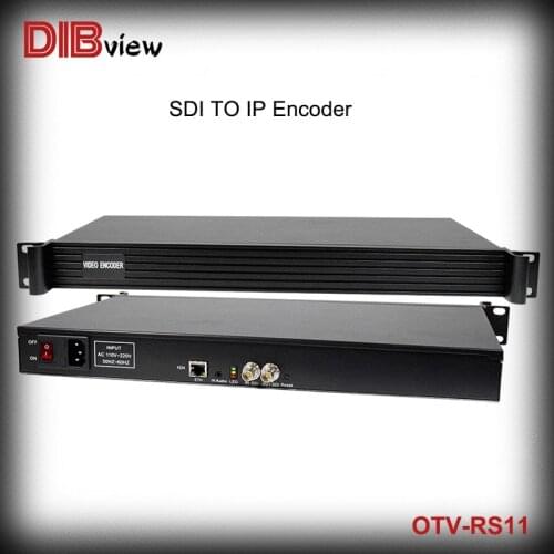 Dibview OTV-RS11 1U Rack SDI H.264 H.265 Streaming IPTV Live Video Facebook Youtube HLS SRT RTMP Encoder