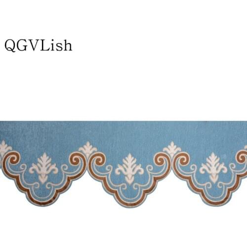 QGVLish 35cm Wide Europe Short Curtain Fabrics Lace Trim Ribbon DIY Valance Stage Bedroom Living Room Decor Curtain Accessories