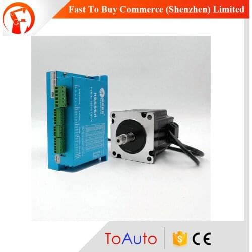 Leadshine NEMA34 Hybrid Easy Servo 4.0Nm 571 ozin Closed-Loop Stepper Motor kit 2 phase 5.5A 86mm 86HSM40-E1+HBS86H